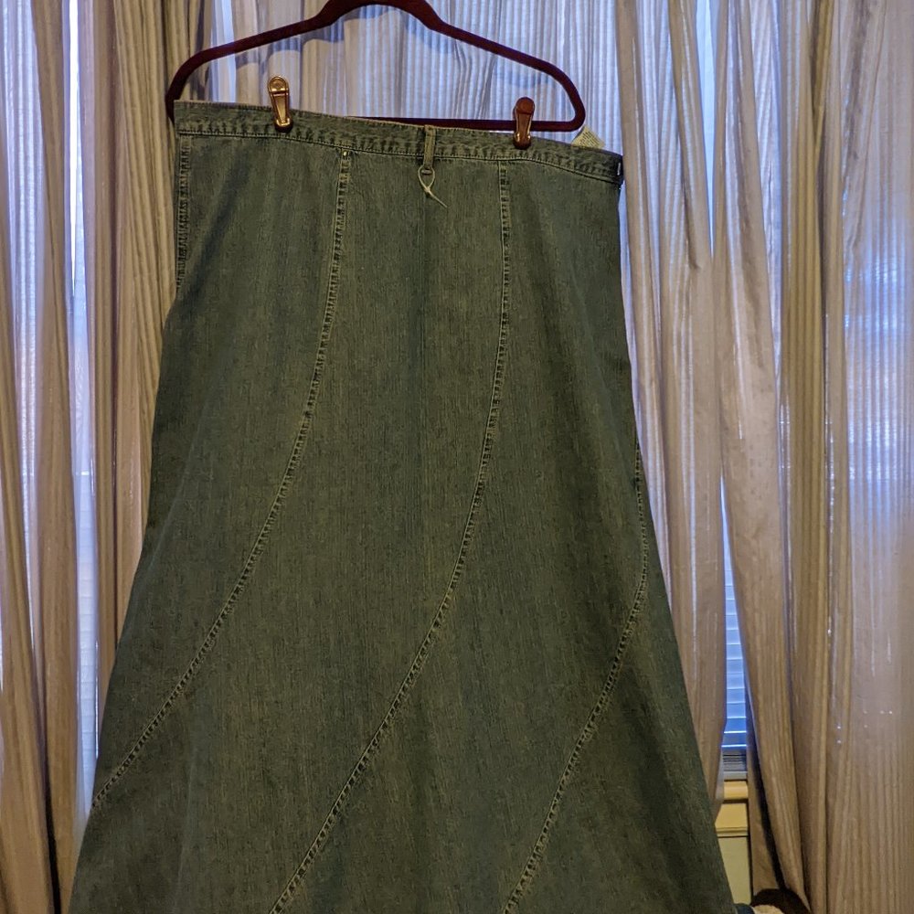 Maxi jean skirt